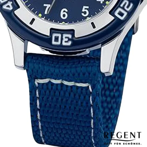 Regent Jugend Armbanduhr Analog Textilarmband blau URF1366