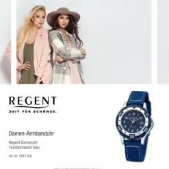 Regent Jugend Armbanduhr Analog Textilarmband blau URF1366