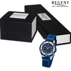 Regent Jugend Armbanduhr Analog Textilarmband blau URF1366