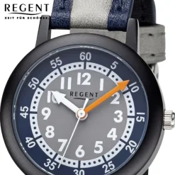 Regent Kinderuhr Armbanduhr Analog PURarmband dunkelblau. Grau URF1474