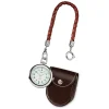 Regent Taschenuhr Herren P-39 Quarz-Uhr mit Lederkette und Ledertäschchen URP039