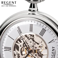 Regent Taschenuhr skelettiertes P-93 mechanisches Uhrwerk Handaufzug URP093
