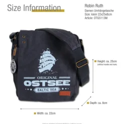 Robin Ruth Baumwolle dunkelblau hellblau OTG5113M
