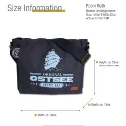 Robin Ruth Baumwolle dunkelblau hellblau OTG5114M