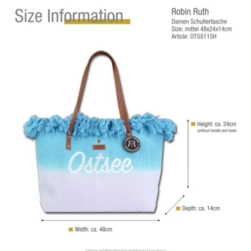 Robin Ruth Baumwolle hellblau natur OTG5115H