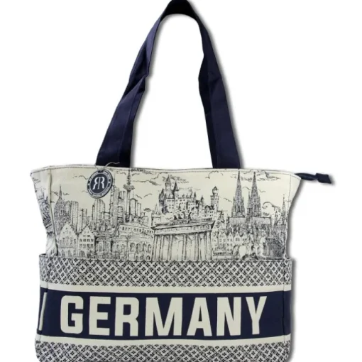 Robin Ruth Baumwolle Polyester navy beige OTG3007M