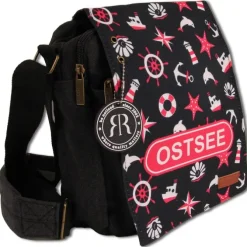 Robin Ruth Baumwolle Polyester schwarz rot OTG5109S