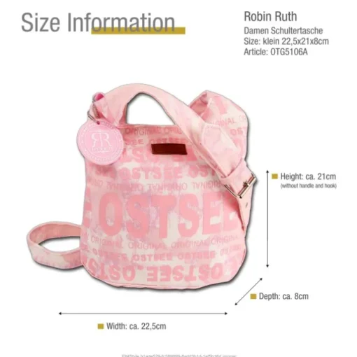 Robin Ruth Baumwolle rosa weiß OTG5106A