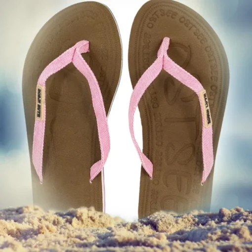 Robin Ruth Ostsee Zehentrenner Canvas rosa Flip Strandschuh Gr. 36-37 HZG210AS