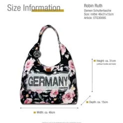 Robin Ruth Polyester schwarz rosa OTG3009S
