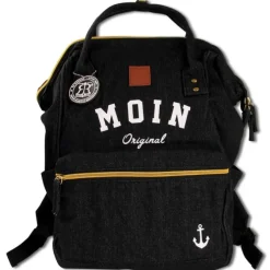 Robin Ruth Rucksack Baumwolle schwarz weiß ORG111S
