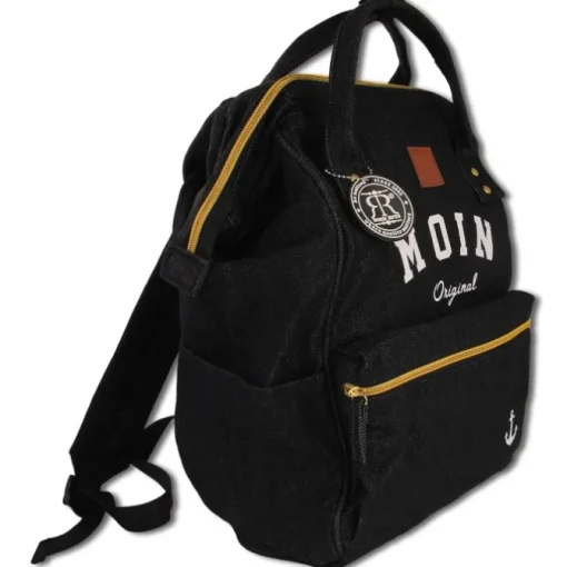 Robin Ruth Rucksack Baumwolle schwarz weiß ORG111S