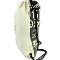 Robin Ruth Rucksack Baumwolle schwarz/beige Sportrucksack Turnbeutel OTG6070S