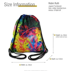 Robin Ruth Rucksack Polyester bunt/schwarz Sportbeutel OTG6010F