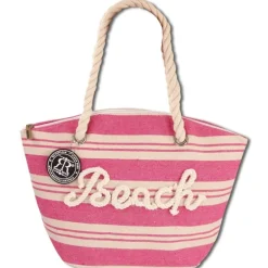 Robin Ruth Strandtasche Baumwolle Polyester rosa beige OTG2200A