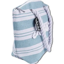 Robin Ruth Strandtasche Baumwolle Polyester hellblau beige OTG2200H