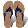 Robin Ruth Zehentrenner blau Canvas Band Flip Strandschuh 40-41 HZG201BL