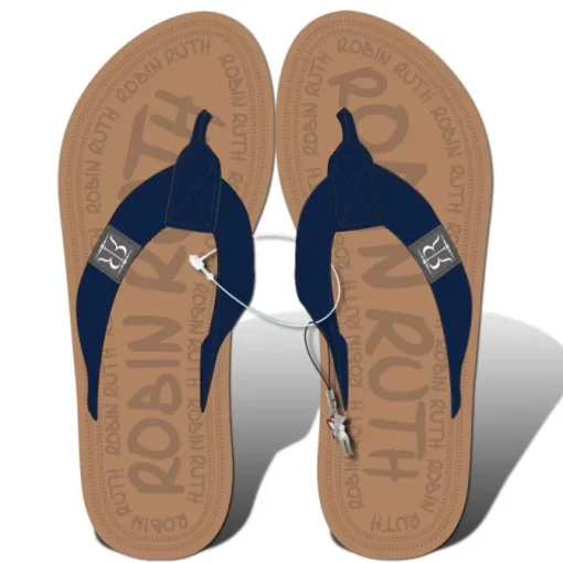Robin Ruth Zehentrenner blau Canvas Band Flip Strandschuh 40-41 HZG201BL