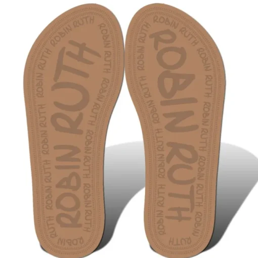 Robin Ruth Zehentrenner blau Canvas Band Flip Strandschuh 40-41 HZG201BL