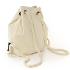 Rucksack, Handtasche Canvas weiß, schwarz City-Rucksack Tasche Manoro OTK216S