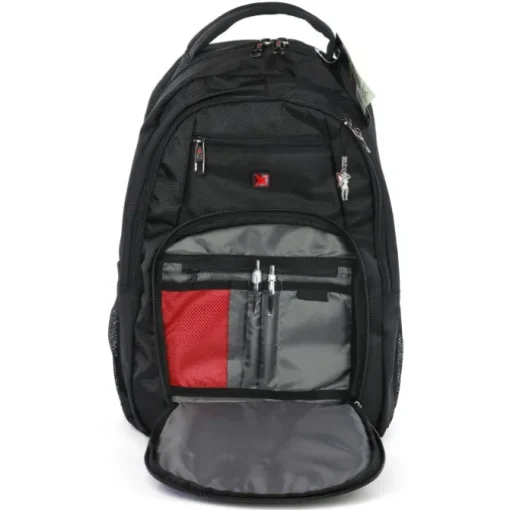 Rucksack, Notebooktasche Polyester schwarz Notebookfach Travel N Meet ORD4202S