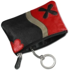 Schlüsseltasche Leder schwarz Schlüsseletui DrachenLeder OPS901S