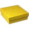 SD Geschenk-Verpackung gelb Schmuckschachtel 90x90x30mm Etui VE3093Y