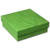 SD Geschenk-Verpackung grün Schmuckschachtel 90x90x30mm Etui VE3093G