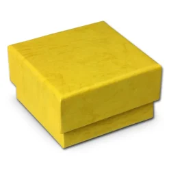 SD Schmuckschachtel gelb Geschenk-Verpackung 40x40x25mm Etui VE3042Y