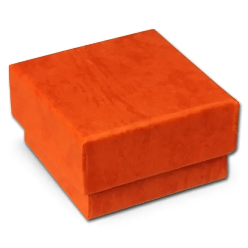 SD Schmuckschachtel orange Geschenk-Verpackung 40x40x25mm Etui VE3042O
