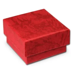 SD Schmuckschachtel rot Geschenk-Verpackung 40x40x25mm Etui VE3042R