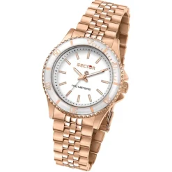 Sector Damen Armbanduhr Analog Edelstahlarmband roségold USE53161531