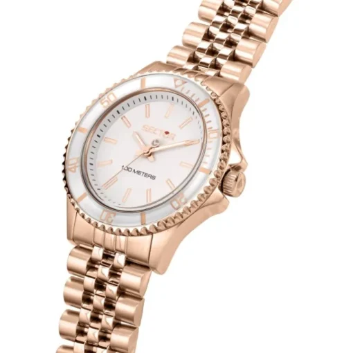 Sector Damen Armbanduhr Analog Edelstahlarmband roségold USE53161531