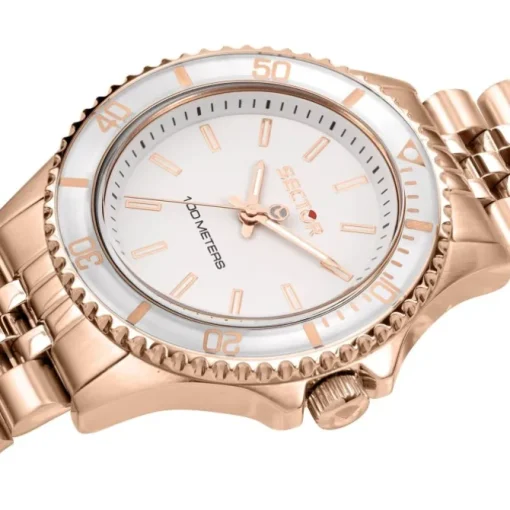 Sector Damen Armbanduhr Analog Edelstahlarmband roségold USE53161531