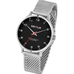 Sector Herren Armbanduhr Analog Edelstahlarmband silber USE53522008
