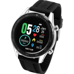 Sector Herren Armbanduhr AnalogDigital Silikonband schwarz USE51232001