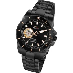 Sector Herren Armbanduhr Analog Edelstahlarmband schwarz USE23276002