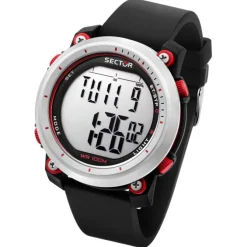 Sector Herren Armbanduhr Digital Silikonarmband schwarz USE51546002