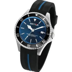Sector Herren Armbanduhr Analog Silikonarmband schwarz USE51161037