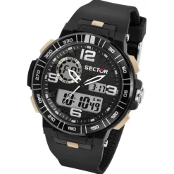 Sector Herren Armbanduhr Digital PURarmband schwarz USE51532003
