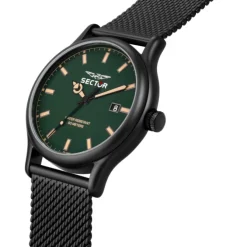 Sector Herren Armbanduhr Analog Edelstahlarmband schwarz USE53517021
