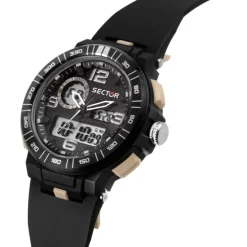 Sector Herren Armbanduhr Digital PURarmband schwarz USE51532003