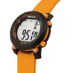 Sector Herren Armbanduhr Digital Silikonarmband orange USE51546001