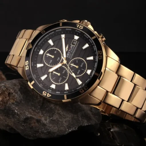 Sector Herren Armbanduhr Chrono Edelstahlarmband gold USE73643008