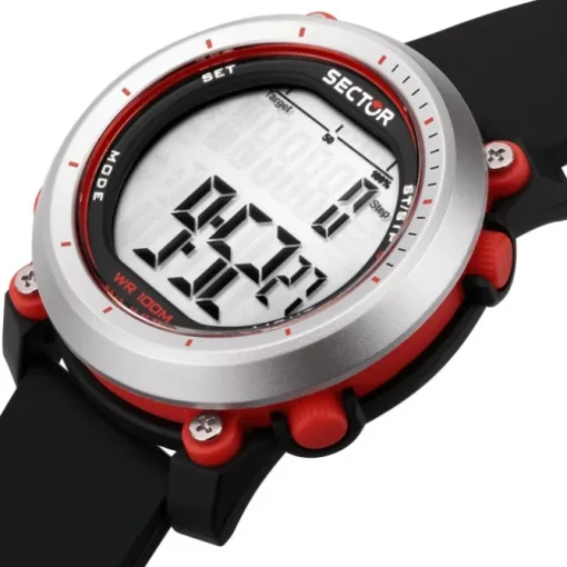 Sector Herren Armbanduhr Digital Silikonarmband schwarz USE51546002