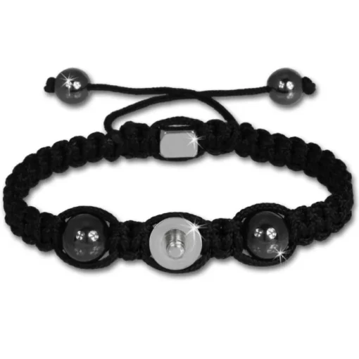 Shamballa Armband original Sterlinx mit 1 Edelstahl Kugel-Fassung SHA11