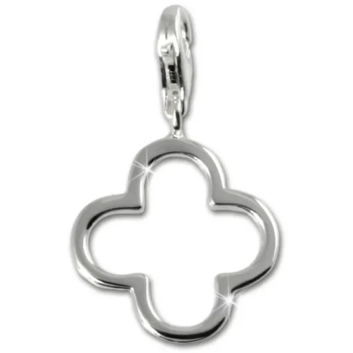 SilberDream 925 Charm Blüte Armband Silber Anhänger FC3128