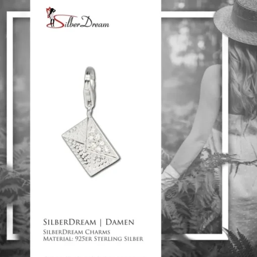 SilberDream 925 Charm Briefumschlag Armband Anhänger FC3094W