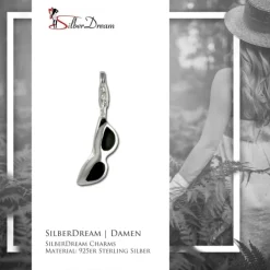 SilberDream 925 Charm Brille Armband Anhänger FC3121S