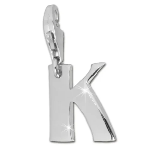 SilberDream 925 Charm Buchstabe K Silber Armband Anhänger FC70K